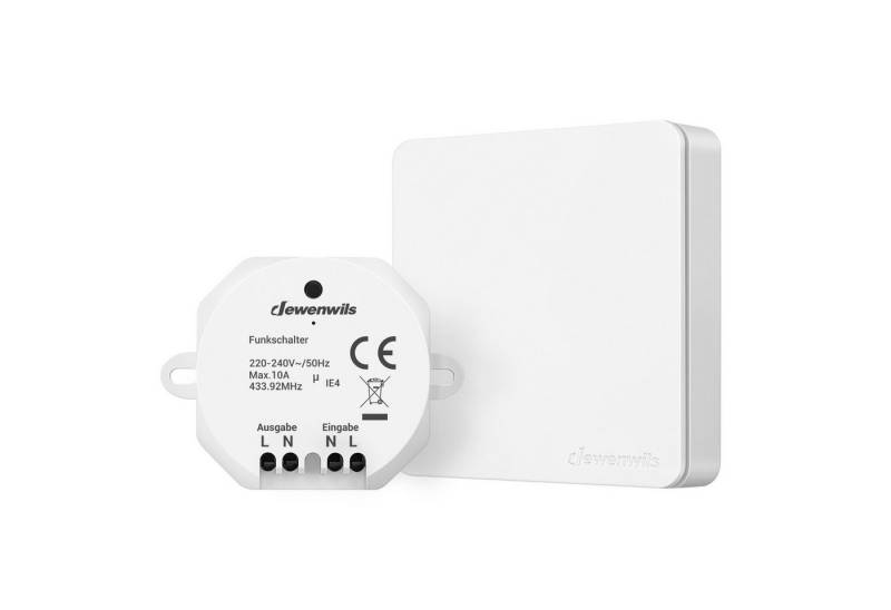 DEWENWILS Licht-Funksteuerung Funkschalter-Set, für Wohnzimmer, Schlafzimmer, Küche, Kinderzimmer, Innenraum, 1-tlg. DEWENWILS Licht-Funksteuerung Funkschalter-Set, für Wohnzimmer, Schlafzimmer, Küche, Kinderzimmer, Innenraum, 1-tlg. von DEWENWILS