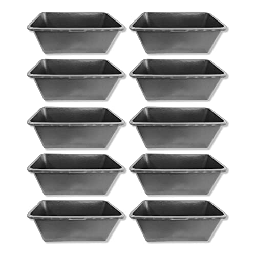 10er Set DEWEPRO® Mörtelwanne - Mörtelkasten - Baueimer für Garten und Baustelle, Kunststoffwanne eckig 60 Liter von DEWEPRO