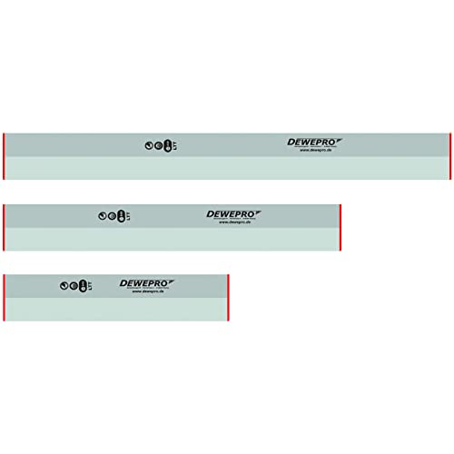3 tlg. Set - DEWEPRO® Aluminium Trapez Kartätsche - Abziehlatte - Richtscheit - Putzlatte - Längen: 100cm, 150cm und 200cm (1m, 1,5m und 2m) von DEWEPRO