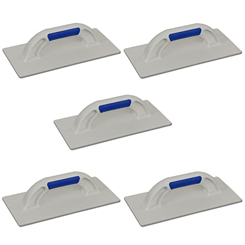 5er Set DEWEPRO® Universal Kunststoff Reibebrett - Stärke: 4mm - Trägerbrett ohne Belag - 270x130mm - Polystyrol (PS) von DEWEPRO