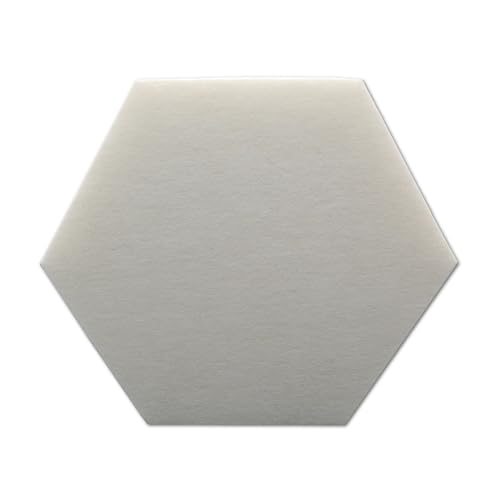 DEWEPRO Noiseflex Conso Akustikplatte – 1 Stück Hexagon Schallabsorber in Weiß (29x5 cm) – Effektive Schalldämmung – Nachhaltige PET-Materialien – Einfache Montage – Made in Germany von DEWEPRO