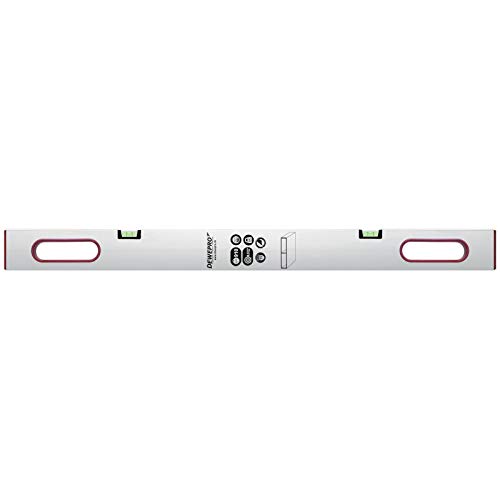 DEWEPRO® Alu Richtlatte - Abziehlatte mit 2 Libellen und 2 Handgriffe - Länge: 200cm / 2,0m - Setzlatte aus Aluminium, Richtscheit Alulatte von DEWEPRO