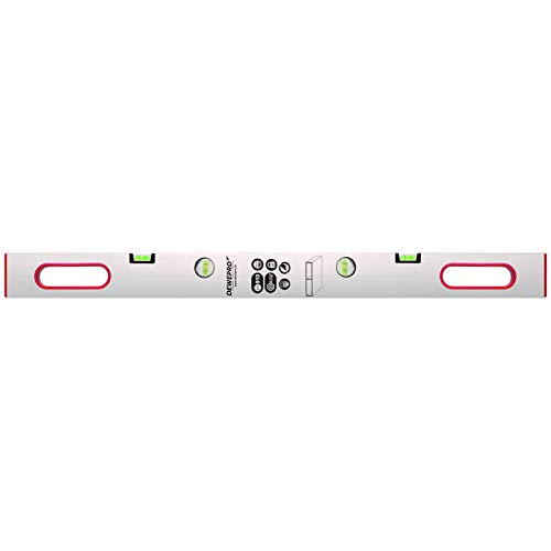 DEWEPRO® Alu Richtlatte - Setzlatte - Putzlatte - Abziehlatte mit 4 Libellen und 2 Handgriffe - Länge: 200cm / 2,0m von DEWEPRO