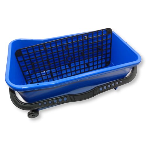 DEWEPRO® Fliesenleger Wascheimer 20l inkl. 2 Räder und Bodensieb von DEWEPRO