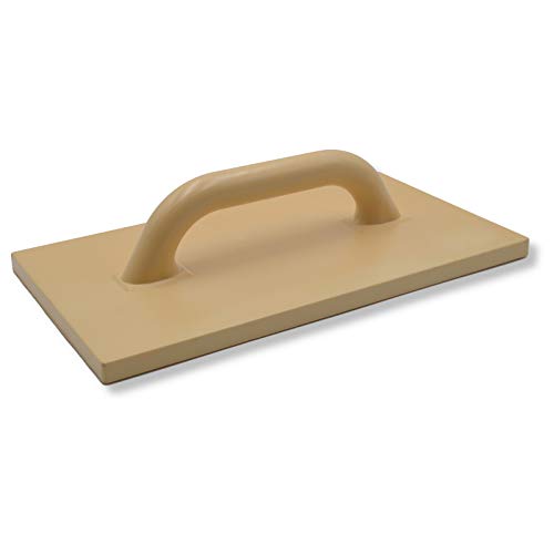 DEWEPRO® PU-Reibebrett 360x200mm - stabiles Kunststoff Putzbrett aus Polyurethan mit fester Griffverbindung von DEWEPRO