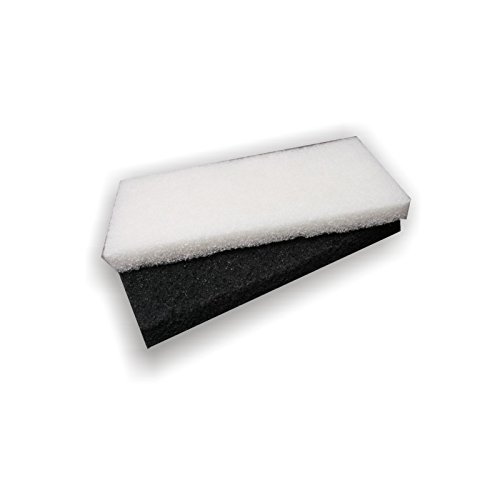 2er Set DEWEPRO® Ersatzauflagen (grob und fein) für Padbrett 250x120mm - Zubehör für Pad-Reinigungsbrett - Pad-Auflage zur Epoxid Verfugung von DEWEPRO