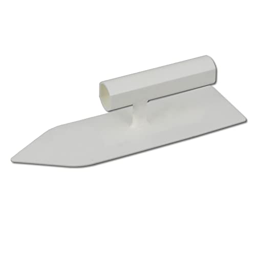 DEWEPRO® Reibebrett spitz 230x70mm - Kunststoffreibe - kleiner Aufzieher - Glätter - Glättekelle von DEWEPRO