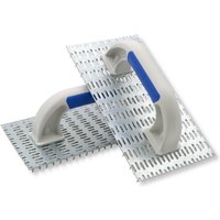 DEWEPRO Profi Edelputzkratzer - Putzkratzer - Raspelbrett für Mineralputz - Abmessung: 250x135mm - 2er-Set von DEWEPRO