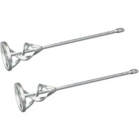 DEWEPRO Rondenrührer - Ronden-Rührstab - Rührquirl - Rührer mit Ring - ø: 100mm / l = 590mm - Universalrührer - Farbrührer - 2er Set von DEWEPRO