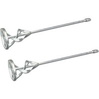 DEWEPRO Rondenrührer - Ronden-Rührstab - Rührquirl - Rührer mit Ring - ø: 115mm / l = 590mm - Universalrührer - Farbrührer - 2er Set von DEWEPRO