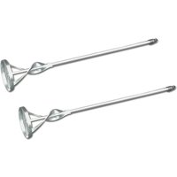 DEWEPRO Rondenrührer - Ronden-Rührstab - Rührquirl - Rührer mit Ring - ø: 60mm / l = 400mm - Universalrührer - Farbrührer - 2er Set von DEWEPRO