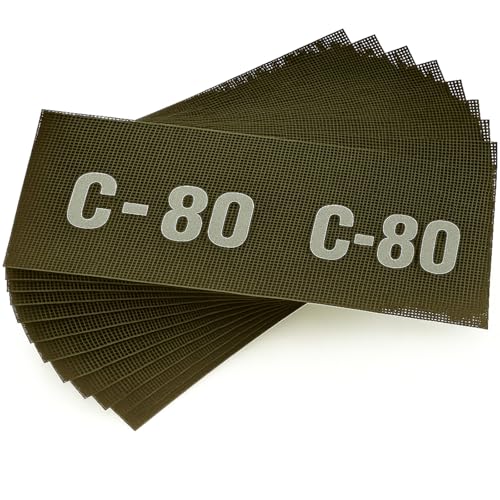 DEWEPRO Schleifgitter 50 Stück Körnung 80-280 x 93 mm - Schleifgitter zum Einspannen für staubarmes Schleifen von Farbe, Putz, Holz, Gips & Beton DEWEPRO Schleifgitter 50 Stück Körnung 80-280 x 93 mm - Schleifgitter zum Einspannen für staubarmes Schleifen von Farbe, Putz, Holz, Gips & Beton von DEWEPRO