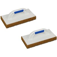 DEWEPRO - Schwammbrett - Fliesenwaschbrett mit 30mm Schwammauflage - 280x140mm - grobporig - Waschbrett - Fliesenschwamm - 2er-Set DEWEPRO - Schwammbrett - Fliesenwaschbrett mit 30mm Schwammauflage - 280x140mm - grobporig - Waschbrett - Fliesenschwamm - 2er-Set von DEWEPRO