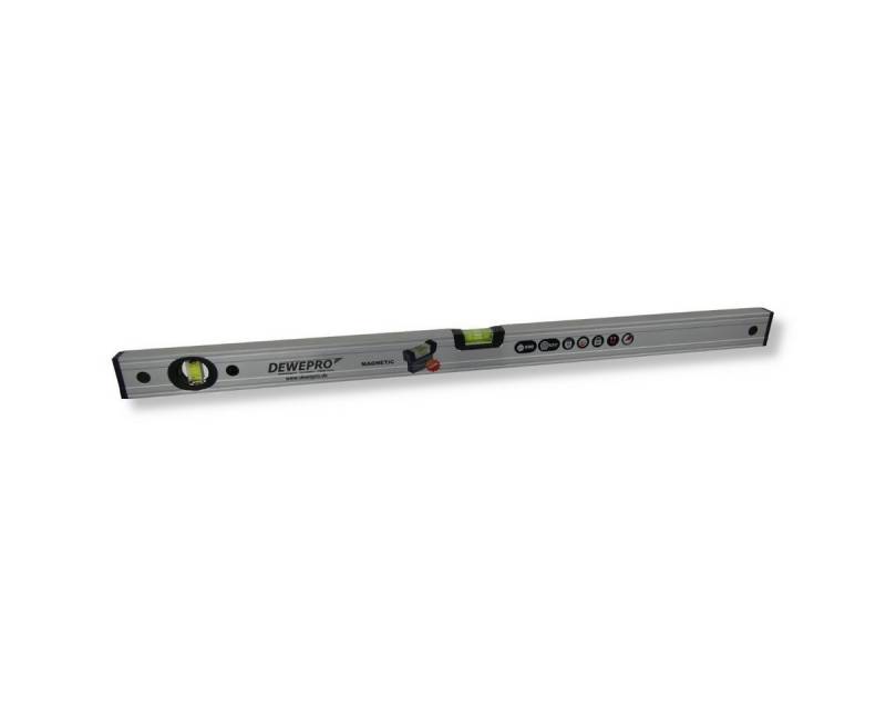 DEWEPRO Wasserwaage DEWEPRO Magnet Wasserwaage Aluminium - 2 Libellen - 200cm 2m von DEWEPRO
