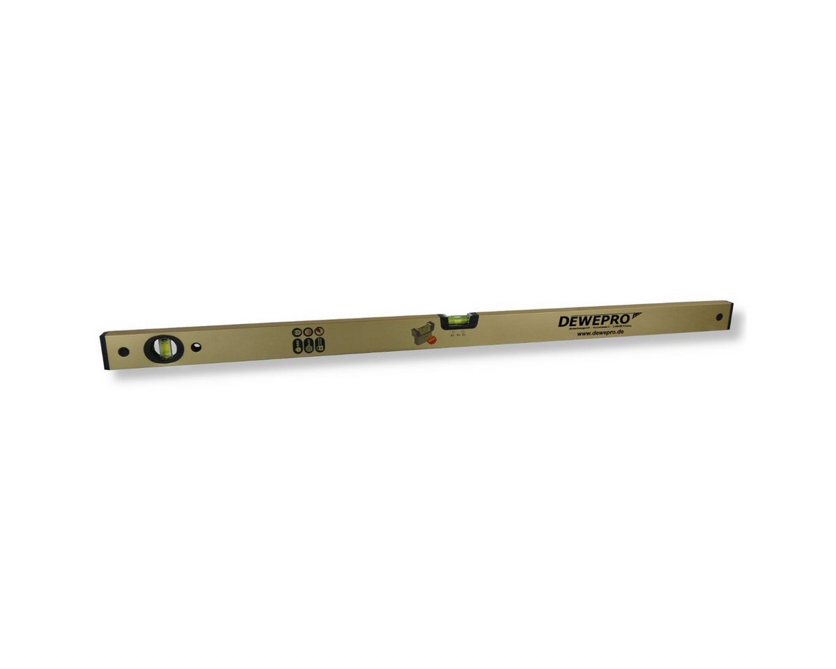 DEWEPRO Wasserwaage DEWEPRO Wasserwaage Aluminium - gold eloxiert - 2 Libellen - 30cm 0,3m DEWEPRO Wasserwaage DEWEPRO Wasserwaage Aluminium - gold eloxiert - 2 Libellen - 30cm 0,3m von DEWEPRO