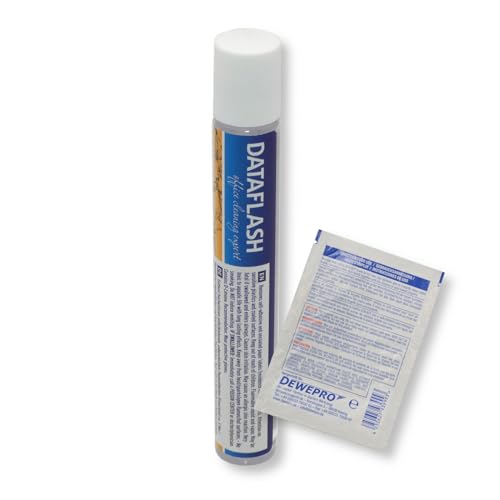 Dataflash Etikettenlöser-Stift DF1210 15ml - löst problemlos Papieretiketten - praktischer und handlicher Etikettenentferner - inkl. 1 St. DEWEPRO SingleScrubs von DEWEPRO