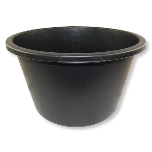 Mörtelkübel DEWEPRO® - Mörteleimer - Mörtelwanne - Baueimer - Mörtelkasten für Garten und Baustelle, rund 40 Liter von DEWEPRO