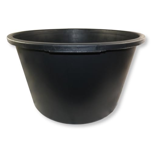 Mörtelkübel DEWEPRO® - Mörteleimer - Mörtelwanne - Baueimer - Mörtelkasten für Garten und Baustelle, rund 65 Liter von DEWEPRO