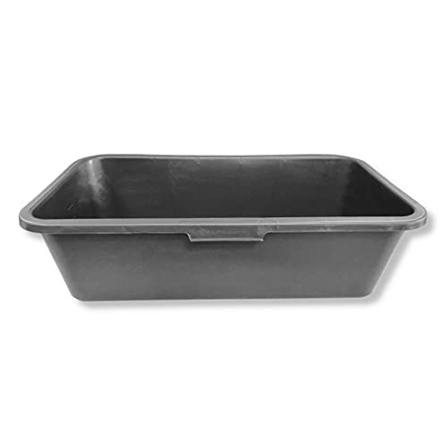 Mörtelwanne DEWEPRO® - Mörtelkasten - Baueimer - Mörtelwanne für Garten und Baustelle, eckig 40 Liter von DEWEPRO