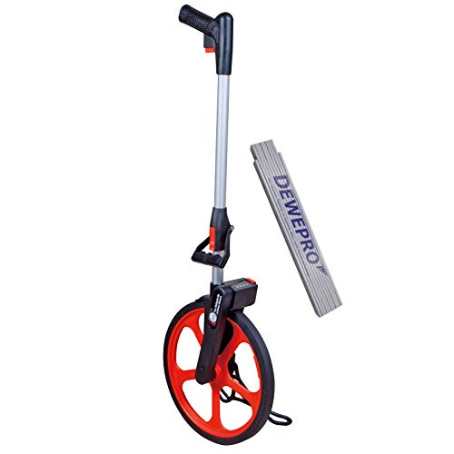 NEDO® Leichtmessrad ECONO Präzisionsrad Set inkl. DEWEPRO Zollstock 2m - Messwerkzeug für die Streckenmessung von DEWEPRO