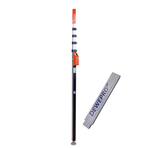 Nedo Laser mEssfix-S 5,17 m - Teleskop-Messstab - 1,37m - 5,17m - Teleskopmessstab - Teleskop Messstab inkl. DEWEPRO Zollstock 2m von DEWEPRO