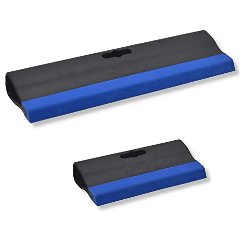 2er Set DEWEPRO® Fugengummi - Fuggummi mit Kunststoffgriff - Breiten: 145mm und 245mm - Fugenspachtel - Gummispachtel - Verfuggummi von DEWEPRO