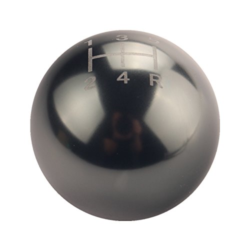 DEWHEL JDM rund Ball Billet Beschwerte five-speed 5 mt Manual Gear Stick Shifter Schaltknauf M10 x 1,5 Schraube auf für Honda Acura von DEWHEL