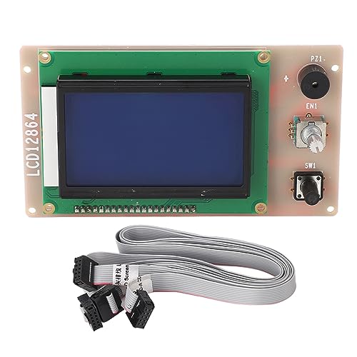 DEWIN 12864 LCD Display Bildschirm, Smart Controller Board für 3D-Drucker mit FC-Flachkabel LCD-Steuermodul Ersatzteil für Anet A6 A8 Plus E12 E16 von DEWIN