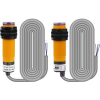 2 Stück Näherungsschalter Infrarot-Lichtschrankenschalter npn dc 6-36 v 5 m Erfassungsabstand - Dewin von DEWIN