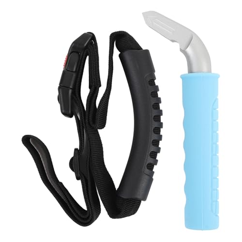 DEWIN Auto Tür Armlehne für Behinderte 2pcs Set Car Door Griff Assistenz Silikon Tragbares Ergonomisches Fahrzeugunterstützungsgriff Türassistenzstab für Senioren und Handicap (Blau) von DEWIN