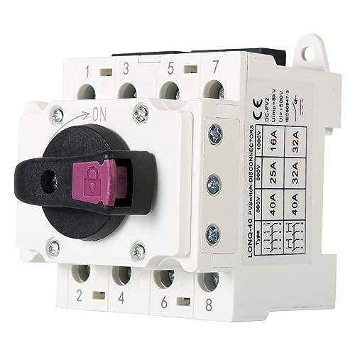 DEWIN DC-Trennschalter, Photovoltaik DC-Trennschalter 4P 1000V 32A Solar DC-Trennschalter für Solarpanel-System DEWIN DC-Trennschalter, Photovoltaik DC-Trennschalter 4P 1000V 32A Solar DC-Trennschalter für Solarpanel-System von DEWIN