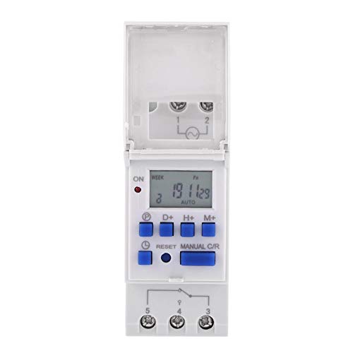DEWIN Digital Zeitschaltuhr, Zeitschaltuhr Hutschiene Digitaler Zeitschaltuhren Zeitschalter Wöchentlich Programmierbares Elektronisches Zeitrelais AC 230V DEWIN Digital Zeitschaltuhr, Zeitschaltuhr Hutschiene Digitaler Zeitschaltuhren Zeitschalter Wöchentlich Programmierbares Elektronisches Zeitrelais AC 230V von DEWIN