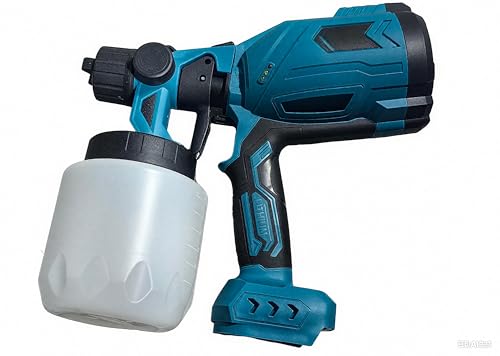 DEWIN Elektrisches Lackierpistole, 36000 rpm Lackierpistole Elektrisch mit 1000ml Behälter und 3 Düsen Elektrische Zaun Farbspritzgerät für Gartenzaun Wände Möbel Decke Schränke EU Stecker AC 100-240V von DEWIN
