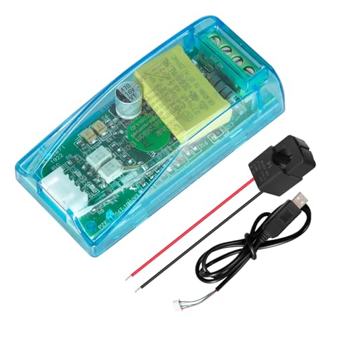 DEWIN PZEM-004T Multimetermodul, Digitales Multifunktionsmessgerät Watt Leistungsstrom Testmodul Mit offen-geschlossenem CT und Kabel für TTL AC 80-260V 100A von DEWIN