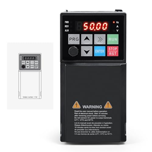 DEWIN Frequenzumrichter 1,5kW, 3 Phasen Eingang 3 Phasen Ausgang Frequenzumrichter VFD Motor Drehzahlregler 380V von DEWIN