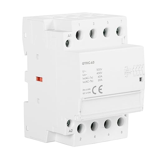 DEWIN Haushalts-AC-Schütz, Hutschiene AC Schütz GYHC 4P 4NO AC230V 50Hz DIN-Schiene Automatisches Modulares AC-Schütz (63A) von DEWIN