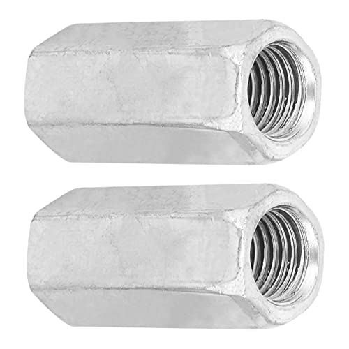 DEWIN Hexagonale Lange Nüsse 2pcs Zinkplattierte Stahl M 1 6 * 50 Langer Sechskantmutter Sechskantmutnmutter Gewinde Förderer für den Workshop Industrial Constructor von DEWIN