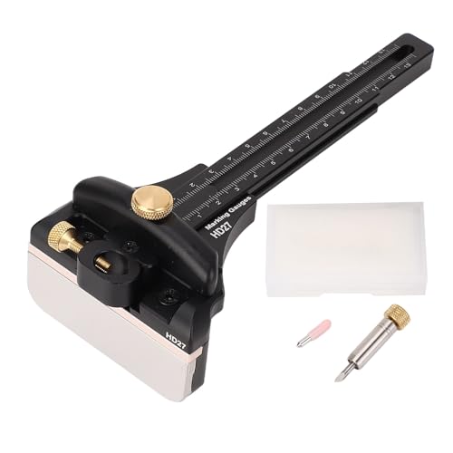 DEWIN Holzbearbeitungsmarkierungsmessgeräte Metriken Imperial Scale Aluminiumlegierung Multifunktionales Holzschreiberwerkzeug Zur Holzbearbeitung Messung von DEWIN