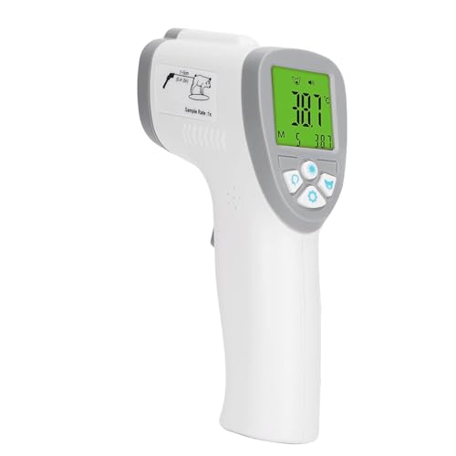 DEWIN Infrarot Thermometer Berührungsloses Hunde Thermometer Tier-Haustier-Infrarot-Thermometers 3 Modi Hund Schwein Körpertemperatur-Tester YDC 8806 ABS für Tierarzt Englisches Handbuch enthalten von DEWIN