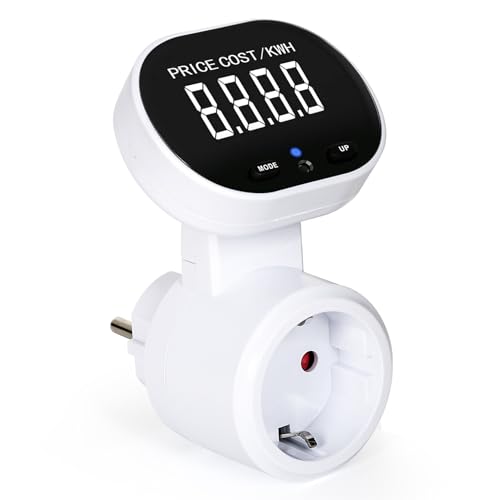 DEWIN Stromzähler für Steckdose, Strommessgerät 16A LCD Digitaler Leistungsmesser Wattmeter Energiezähler Steckdose Strommonitor AC230V DEWIN Stromzähler für Steckdose, Strommessgerät 16A LCD Digitaler Leistungsmesser Wattmeter Energiezähler Steckdose Strommonitor AC230V von DEWIN