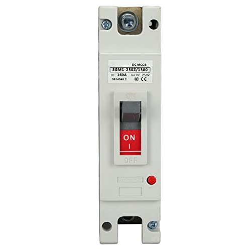 DEWIN Leistungsschalter, Trennschalter 1P DC Leitungsschutzschalter Geformtes Gehäuse MCCB Solarbatterieschalter 250V 160A für Windkraft von DEWIN