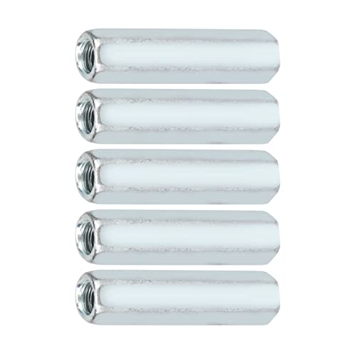 DEWIN M6 X 40 Langstangenmutter, 5 Stück Langstangenmutter, Sechskant-Hülsenmutter, Abstandshalter, Gewindebefestigungen für Bolzen, Bolzen, Schrauben von DEWIN