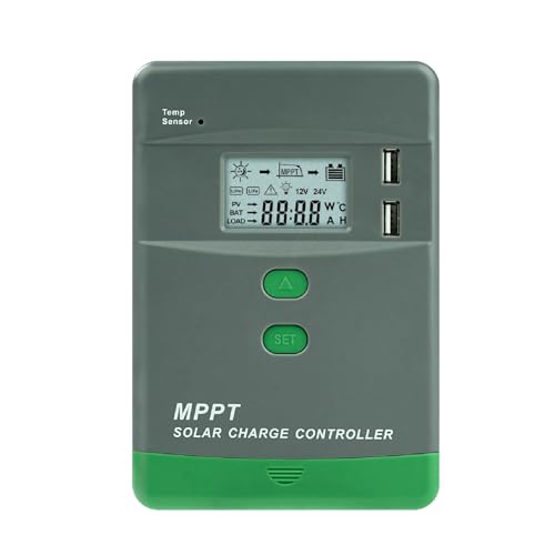 DEWIN MPPT Laderegler 12V Bluetooth, MPPT Solarladeregler 12V/24V Automatische Identifikation LCD-Display MPPT Solar Laderegler mit Bluetooth 20A DEWIN MPPT Laderegler 12V Bluetooth, MPPT Solarladeregler 12V/24V Automatische Identifikation LCD-Display MPPT Solar Laderegler mit Bluetooth 20A von DEWIN