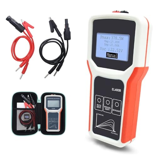 DEWIN Photovoltaik Solarpanel Tester, Solarpanel Multimeter EL400B Photovoltaik Panel Multimeter Solarpanel MPPT Tester Strom-Leerlaufspannungsmesser für Solar PV Anlage DEWIN Photovoltaik Solarpanel Tester, Solarpanel Multimeter EL400B Photovoltaik Panel Multimeter Solarpanel MPPT Tester Strom-Leerlaufspannungsmesser für Solar PV Anlage von DEWIN