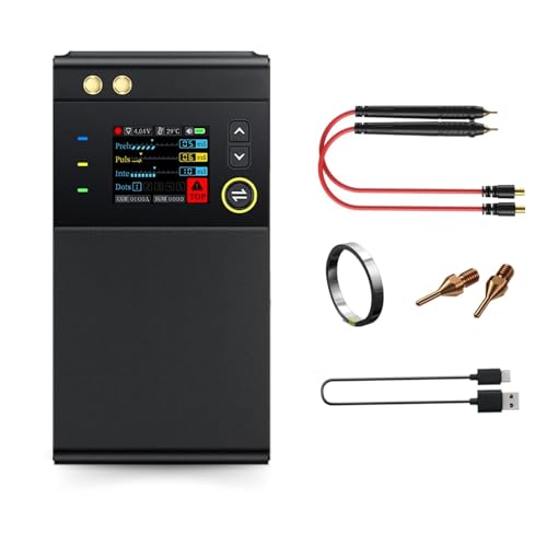 DEWIN Punktschweißgerät für Akkus, SWM-10 Handheld Punktschweißgerät Tragbares DIY Mini Punktschweißgeräte Akkupack Schweißwerkzeug DEWIN Punktschweißgerät für Akkus, SWM-10 Handheld Punktschweißgerät Tragbares DIY Mini Punktschweißgeräte Akkupack Schweißwerkzeug von DEWIN