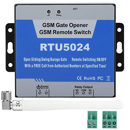 DEWIN RTU5024 Fernbedienungsschalter, GSM Toröffner Tür Tor Opener Remote, RTU5024 GSM Zugangskontrolle für Mobiltelefon Fernbedienungsschalter SMS Türsteuerung von DEWIN