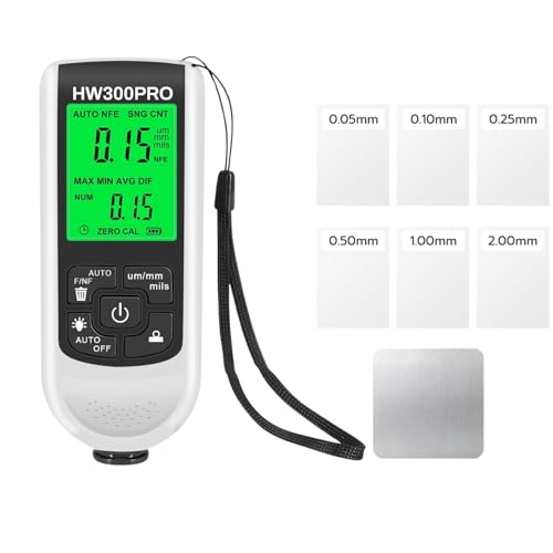 DEWIN Schichtdickenmessgerät, Tragbares Lackdichte Messgerät Auto Lackschichtdickenmessgerät 0 bis 2000 um mit LCD-Display DEWIN Schichtdickenmessgerät, Tragbares Lackdichte Messgerät Auto Lackschichtdickenmessgerät 0 bis 2000 um mit LCD-Display von DEWIN