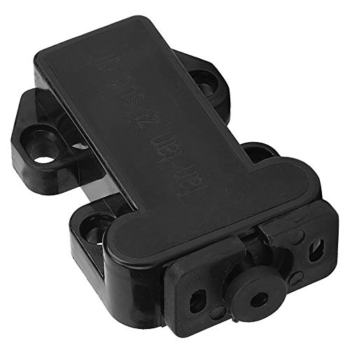 DEWIN Self Locking Gate Latch 6 Sets Nylon Schrankschublade Rebound Selbstverriegelungstür Verriegelt Möbelhardwarezubehör (Schwarz) von DEWIN