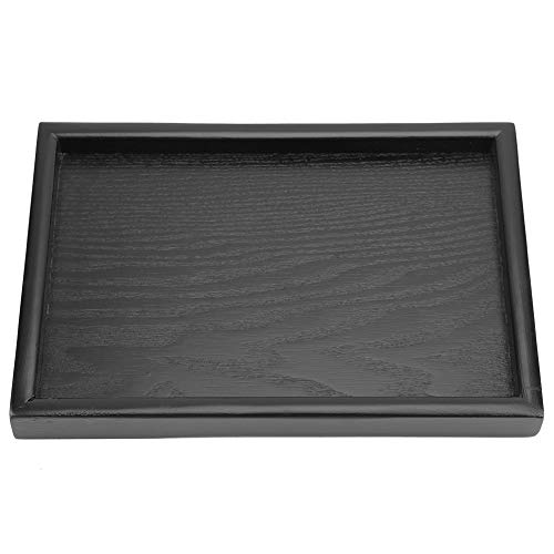 DEWIN Serviertablett Holz - Kaffee Tablett Holz Rechteckform Massivholz Tee Kaffee Snack Essen Mahlzeiten Serviertablett Teller Tabletts(22 15) von DEWIN