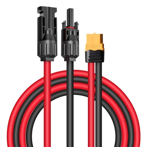 DEWIN Solar Verlängerungskabel, Solarverlängerungskabel Solarpanel Anschlusskabel Solarstecker auf XT60 Buchse Verlängerungskabel Draht für Kraftwerk 2 Meter DEWIN Solar Verlängerungskabel, Solarverlängerungskabel Solarpanel Anschlusskabel Solarstecker auf XT60 Buchse Verlängerungskabel Draht für Kraftwerk 2 Meter von DEWIN